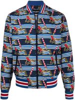 Dolce & Gabbana veste bomber imprimée - Bleu