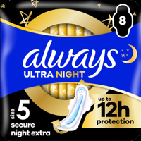 Always Ultra Maandverbanden Secure Night Extra (maat 5) bij Jumbo