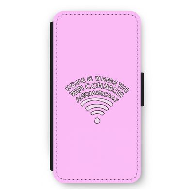 Home Is Where The Wifi Is: iPhone 12 Pro Max Flip Hoesje
