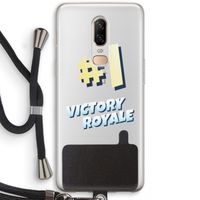 Victory Royale: OnePlus 6 Transparant Hoesje met koord