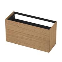 INK - Onderkast 2 Laden Push To Open Decor - 1200x450x650 Mm - Blank Eiken