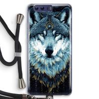 Darkness Wolf: Honor 9 Transparant Hoesje met koord