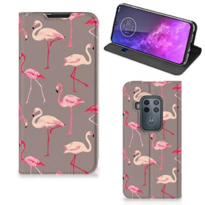 Motorola One Zoom | Hoesje maken | Flamingo