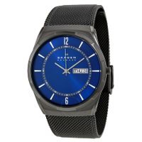 Horlogeband Skagen SKW6088 Mesh/Milanees Zwart 28mm
