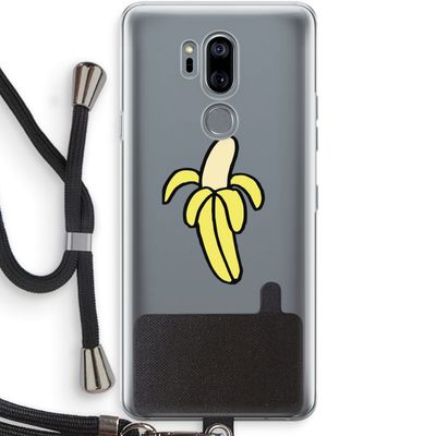Banana: LG G7 Thinq Transparant Hoesje met koord