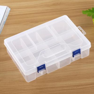 Dubbellaags 8 slots" Plastic sieraden doos organisator opslagcontainer met verstelbare Dividers(White)"