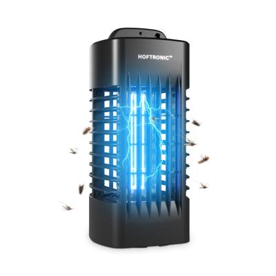 Muggenlamp - Vliegenlamp - UV-Insectenlamp - Elektrisch 4 Watt geschikt voor 20 m² - 1000 volt - Voor binnen - Zwart