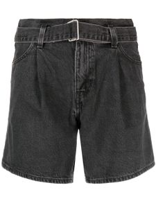 Levi's short en jean à design plissé - Noir