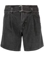 Levi's short en jean à design plissé - Noir