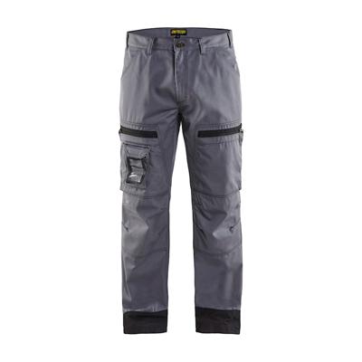 Blåkläder Chauffeursbroek 14701860 | Grijs/Zwart | Maat 56 - 7330509272169