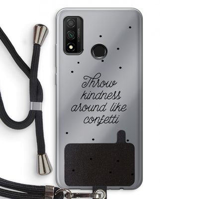 Confetti: Huawei P Smart (2020) Transparant Hoesje met koord