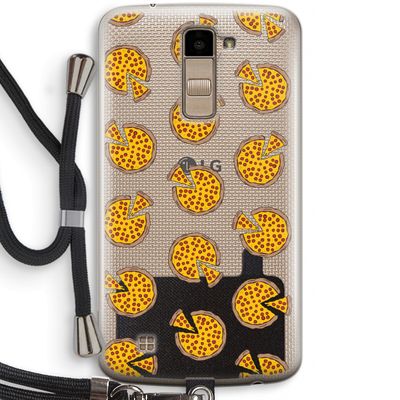 You Had Me At Pizza: LG K10 (2016) Transparant Hoesje met koord