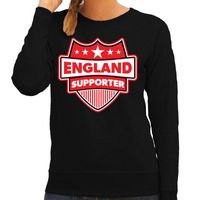 Engeland / England supporter sweater zwart voor dames 2XL  - - thumbnail