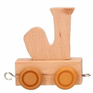 Houten letter trein J