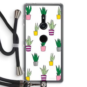 Sanseveria: Sony Xperia XZ2 Transparant Hoesje met koord