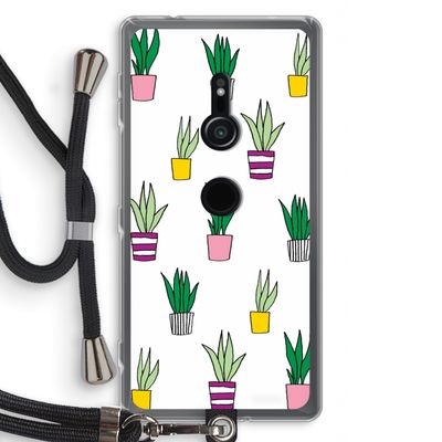 Sanseveria: Sony Xperia XZ2 Transparant Hoesje met koord
