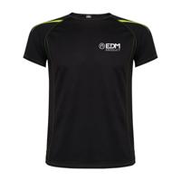Heren-T-Shirt met Korte Mouwen EDM Zwart - Maat: XL
