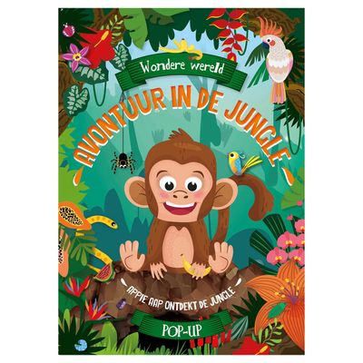 Lantaarn Publishers Wondere wereld pop-up boek - avontuur in de jungle