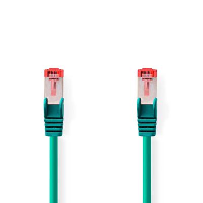 Nedis CAT6 Netwerkkabel | RJ45 Male | RJ45 Male | S/FTP | 0.50 m | Rond | LSZH | Groen | Label - CCGL85221GN05