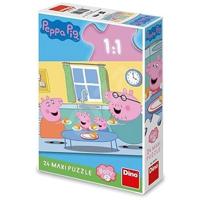 DinoToys Dino puzzel - peppa pig vloerpuzzel - 24 maxi stukjes