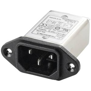 TRU COMPONENTS TC-10101440 Netfilter Met IEC-connector 250 V/AC 10 A 0.3 mH (l x b x h) 58 x 50 x 22.8 mm 1 stuk(s)