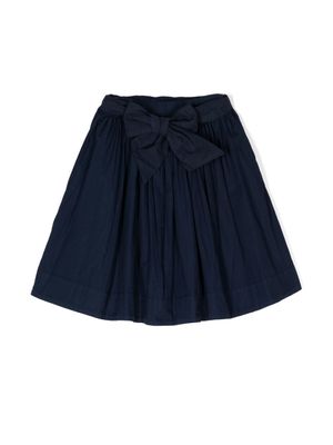 KINDRED jupe en coton biologique à taille nouée - Bleu