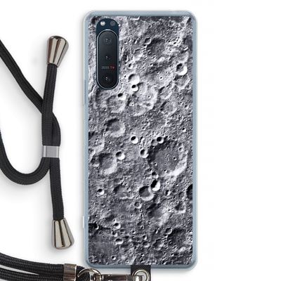 Maanlandschap: Sony Xperia 5 II Transparant Hoesje met koord