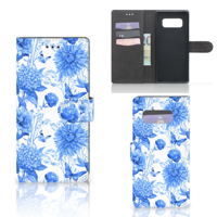 Hoesje voor Samsung Galaxy Note 8 Flowers Blue