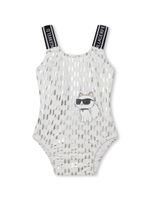 Karl Lagerfeld Kids maillot de bain Choupette à logo imprimé - Blanc - thumbnail