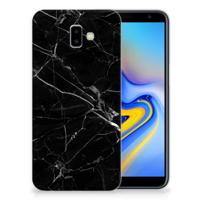Samsung Galaxy J6 Plus (2018) | TPU | Siliconen hoesje | Marmer Zwart - Origineel Cadeau Vader