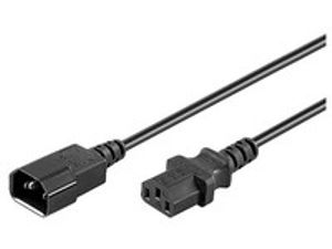 Microconnect AK 5029 electriciteitssnoer Zwart 0,6 m C13 stekker C14 stekker