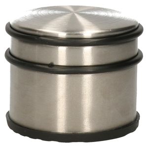 RVS deurstopper rond D9 x H7 cm