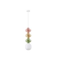 Lyora HanglampClio L wit glas met gekleurd keramiek - 9009119