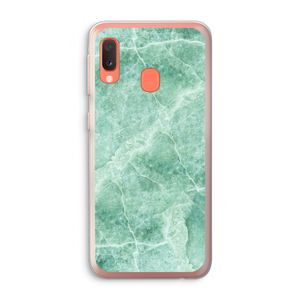 Groen marmer: Samsung Galaxy A20e Transparant Hoesje