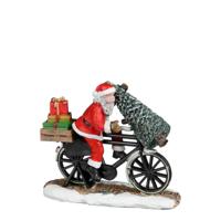 Santa on bicycle l9xb3,5xh7,5 cm - Luville