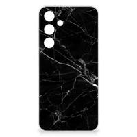 Samsung Galaxy S24 FE | TPU | Siliconen hoesje | Marmer Zwart - Origineel Cadeau Vader