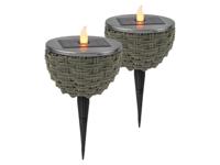 LIVARNO Solar tuinlamp (LED-lamp op zonne-energie 2 stuks)