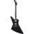 Epiphone Extura Prophecy Left-Handed Aged Jet Black Metallic linkshandige elektrische gitaar met premium gigbag