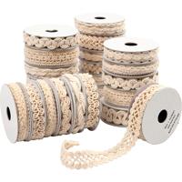 Creativ Company Decoratief lint, b: 6-18 mm, crème, 56x0.90 m/ 1 doos