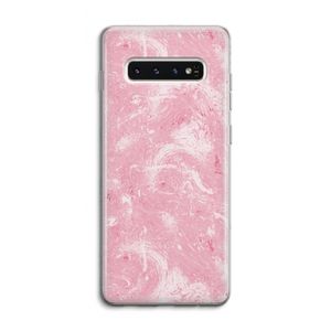 Abstract Painting Pink: Samsung Galaxy S10 4G Transparant Hoesje