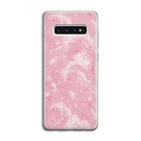 Abstract Painting Pink: Samsung Galaxy S10 4G Transparant Hoesje