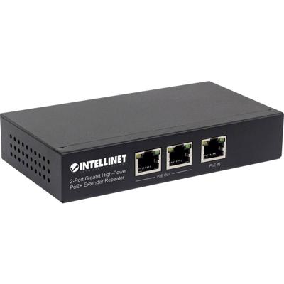 Intellinet 561266 PoE-extender 1 GBit/s IEEE 802.3af (12.95 W), IEEE 802.3at (25.5 W)