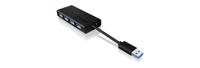 ICY BOX IB-AC6104-B USB 3.2 Gen 1 (3.1 Gen 1) Type-A 5000 Mbit/s Zwart - thumbnail