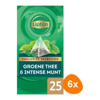 Lipton - Exclusive Selection Groene thee & Intense munt - 6x 25 zakjes