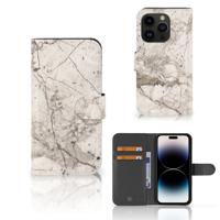 iPhone 15 Pro | Bookcase | Marmer Beige