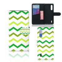 Xiaomi Mi 9 Lite | Telefoon Hoesje | Zigzag Groen