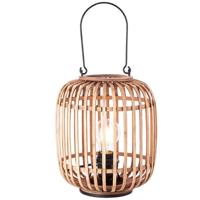 Brilliant Landelijke tafellampWoodrow houtbruin met zwart hout - HK18325S28