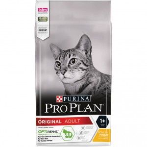 Purina Pro Plan Original OPTIrenal droogvoer voor kat 3 kg Volwassen Kip