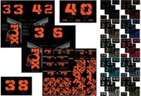 Fox racing shox custom fork and shox kit 2021 sticker set