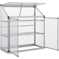 Geef je planten en groenten een plek waar ze van de zon kunnen genieten en krachtig kunnen groeien met deze aluminium kas van Outsunny.